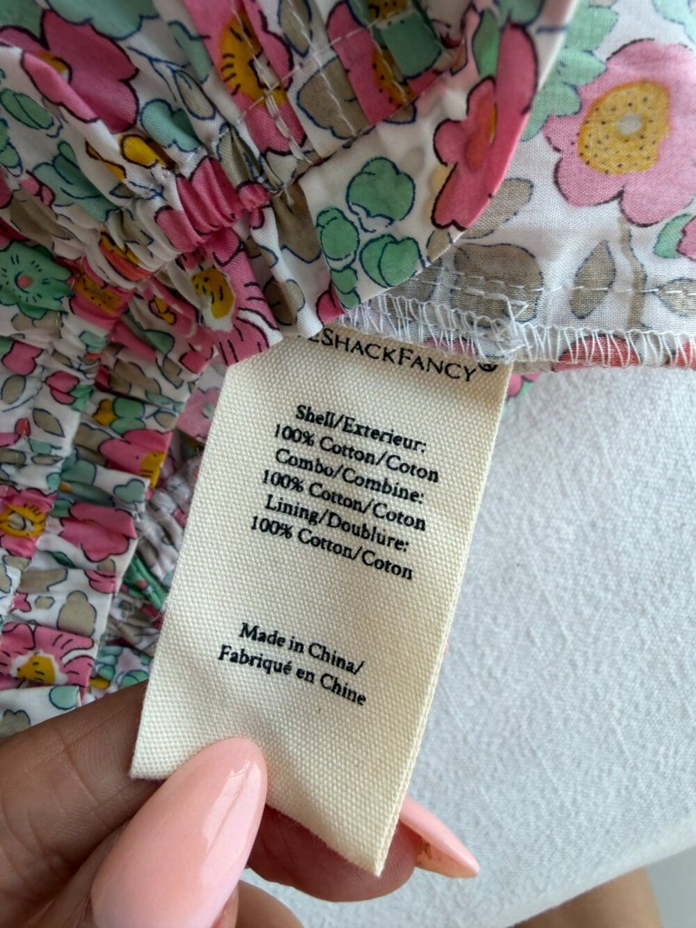 NWOT LoveShackFancy x Liberty London Fabric Coretta Girls Blouse - Picture 7 of 8